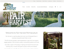 Tablet Screenshot of fairharvest.com.au